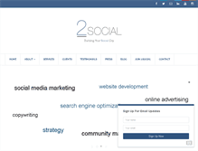 Tablet Screenshot of 2social.ca